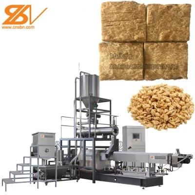 1 Ton/H Tvp Tsp Vegetable Meat Soya Nugget Chunks Protein Processing Line Soya Protein ...