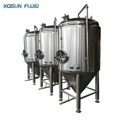 1000L Jacketed Conical Beer Fermentor