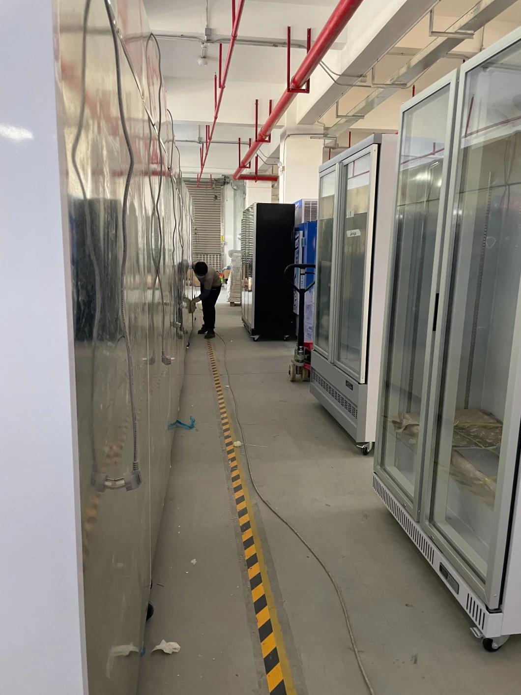 Supermarket Refrigerator Refrigerator Commercial Slim Upright Supermarket Cooler Cold Drink Display