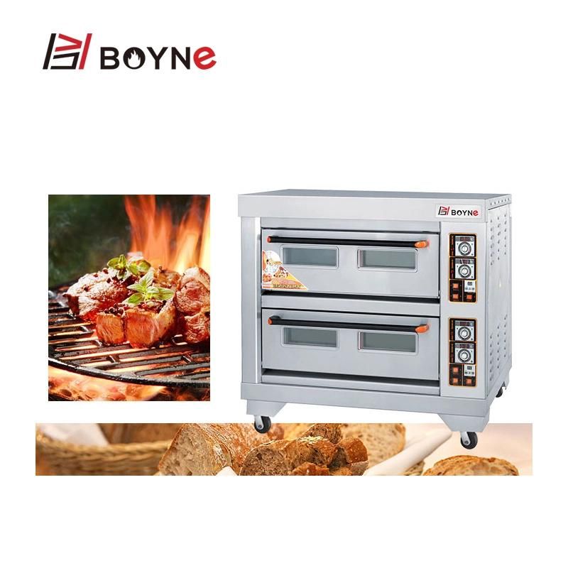 Bakery Equipment Layered Temperature Controlled One Deck Two Trays Oven