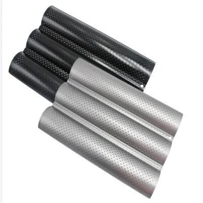 Perforated 3-Slot Molds Heat-Resistant Baguette Baking Tray French Bread Pan