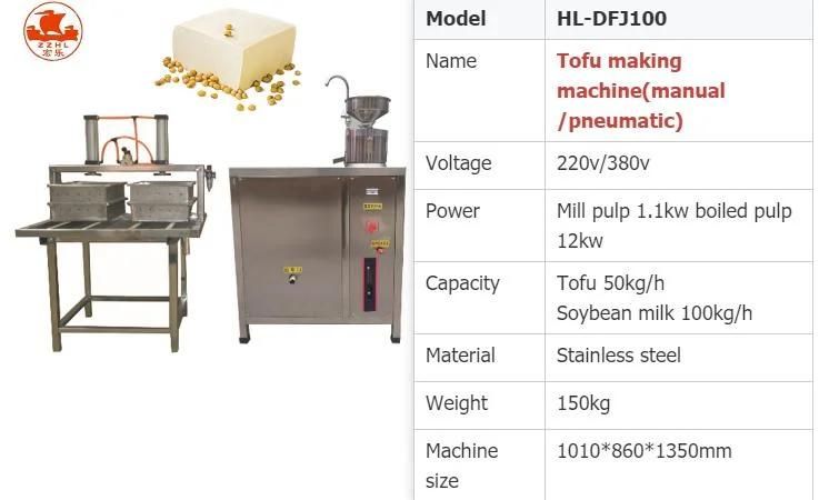 Easy Operated Tofu Forming Machine Soya Milk Production Line Machine