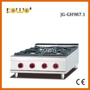 Commercial Stainless Steel restaurant Kitchen Equipment Gas Cooking Range with 4 Burner