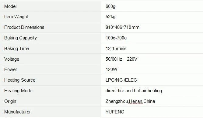 Yufeng 600g Small Coffee Roasting Machine