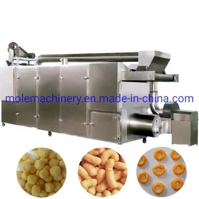 Puffed Corn Snack Food Extruder Machine Puffed Corn Snacks Making Equipment Expanded Puff ...