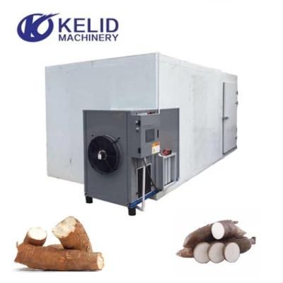 Hot Air Heat Pump Cassava Drying Machine Root Fruits Vegetables