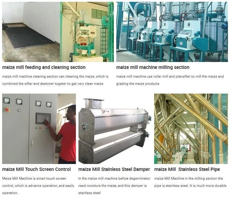 30tons Per 24h Maize Mill Plant Machine for Kenya
