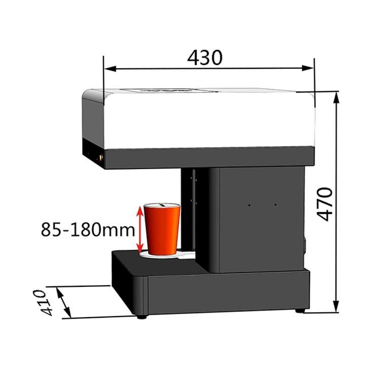 Commercial Coffee Cup Printing Machine Coffee Machine with Face Printing