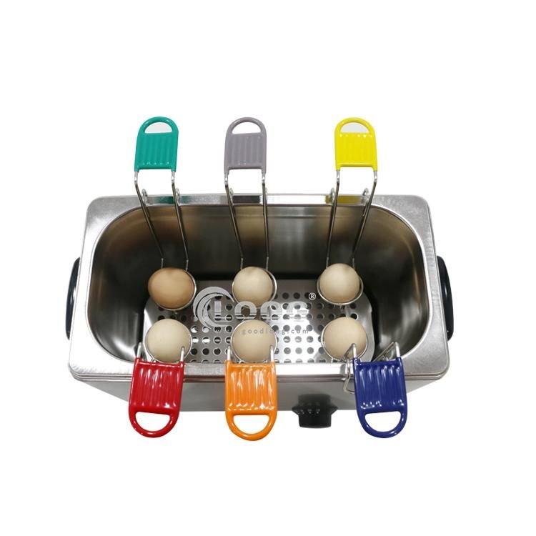 Professional Commercial Egg Boiler for Hotel Desktop Electric Stainless Steel Egg Steamer with 6 Holders Kitchen Restaurant Equipment Egg Steamer with Ce