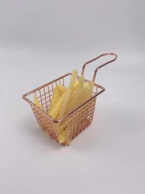 Gold Stainless Steel Mini Fryer Basket