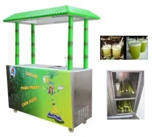 High Quality Sugarcane Juice Machine with Cooler and Freezer