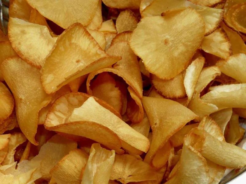 Frying Machine Continuous Belt Conveyor Cassava Chips Deep Fryer