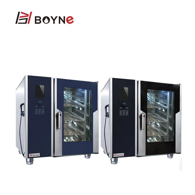 Cooking Equipment LCD Version 10 Trays Combi Oven with Boiler
