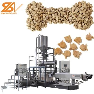 Extruder Dry Dog Food Meat Pet Food Machine Used Pet Food Processing Lines