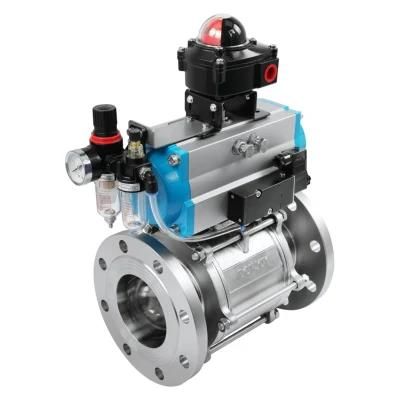 Us 3A Certification Flange Ball Valve with Horitonal Actuator