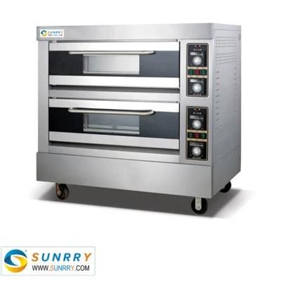 Commercial Gas Bakery 2 Layer 4 Dish Deck Oven