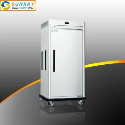 Commercial Food Warmer Cart Display Cabinet with Wheels