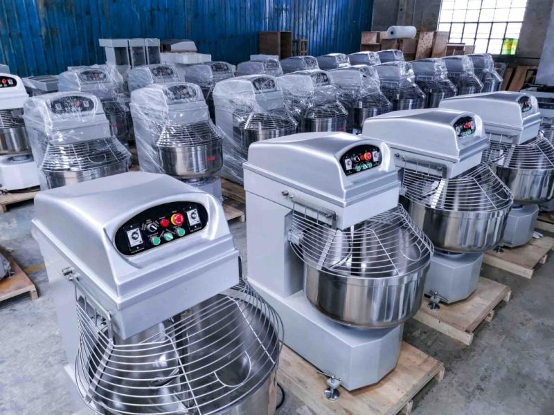 130L Commercial Dough Mixer Spiral Mixer Bread Dough Making Machine Catering Equipment 50kg Flour Capacity