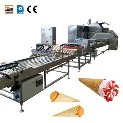 Supplier Ice Cream Cone Production Line Automatic Crispy Tube Food Manufacturing Machine ...