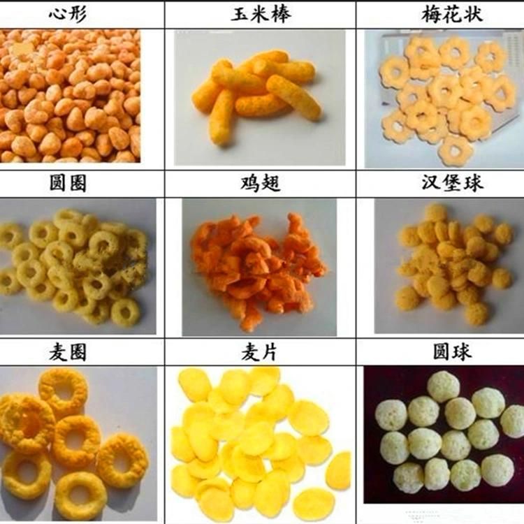 Corn Flakes Cereals Cheetos Kurkure Nik Naks Doritos Nacho Chips Production Line Artifical Rice Pasta Macaroni Pellet Food Extruder Snacks Making Machine