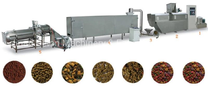 Dry Dog Cat Food Making Machine Dog Food Extruder Production Line