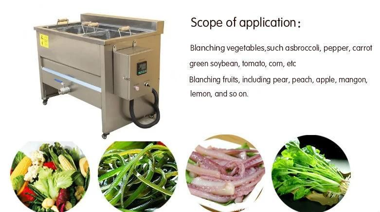 Manual 150kg Per Hour Fruit and Vegetable Potato Chips Blanching Machine