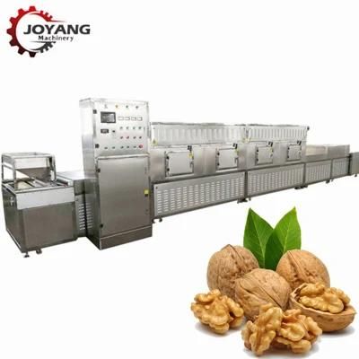 Tunnel Belt Microwave Walnuts Nuts Curing Drying Machine