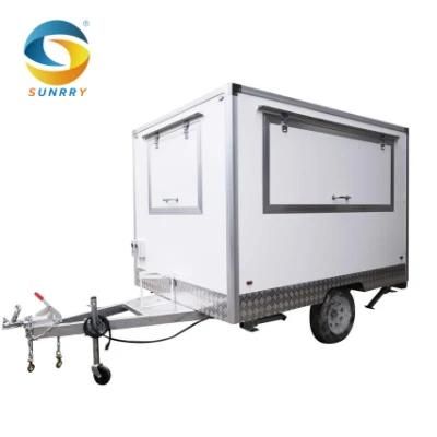Sunrry Mini Street Fast Food Carts Trailer Mobile Food Cart Design Stainless Steel Fast ...