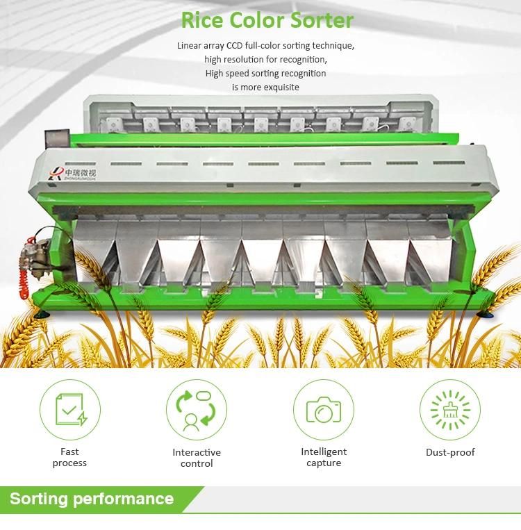 High Intelligent CCD Thai Rice Sorting Machine