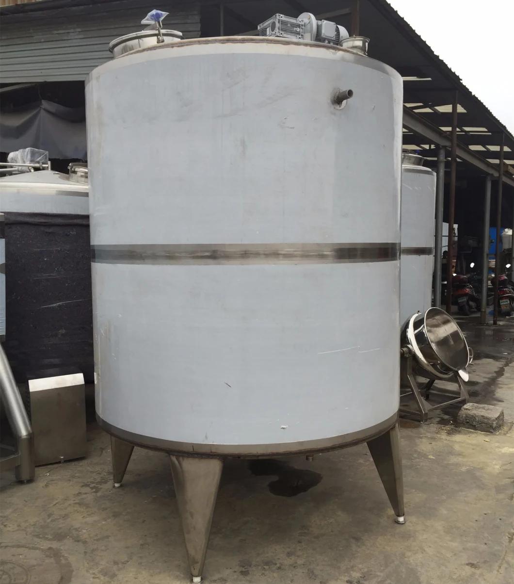 5000L Stainless Steel Fruit Heating Jacket Mixing Holding Preparation Tank Price