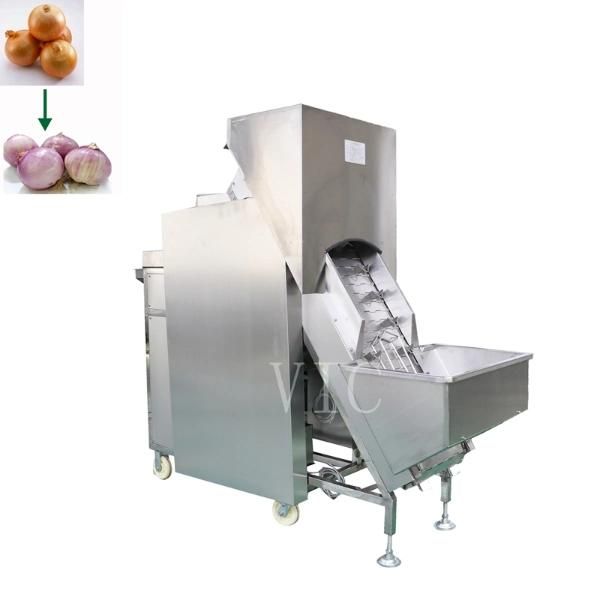 Factory Supply 1500 kg/h Stainless Steel Onion Peeling Machine