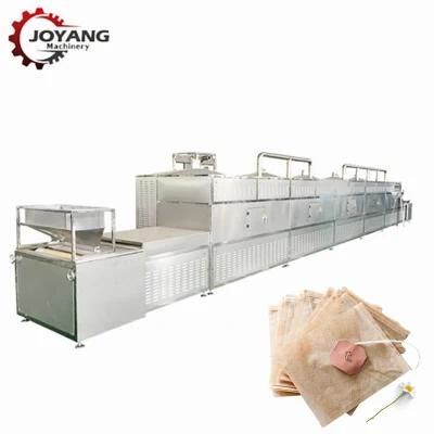 100 Kw 100 Kg / H Microwave Tea Bag Sterilization Machine