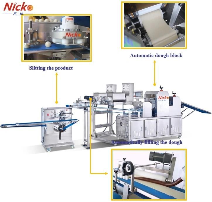Fully Automatic Industrial Hamburger Flat Mini Bun Bread Production Line