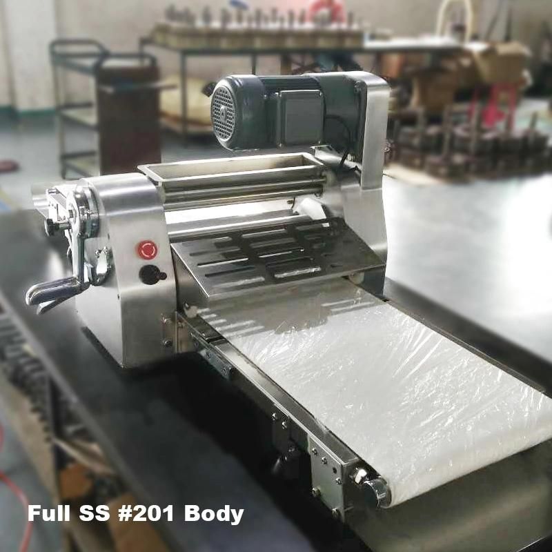 Hongling Full Ss Table Top Roller Sheeter Pizza Bread Croissant Pastry Dough Sheeter