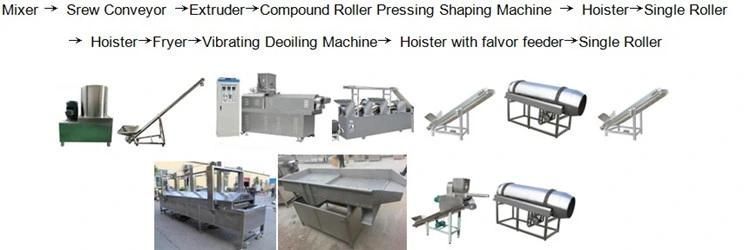 Industrial Automatic Doritos Nacho Chips Production Line