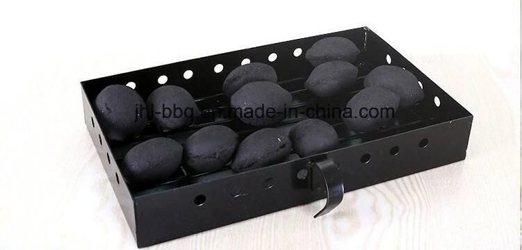 Iron Casting Synthetic Charcoal BBQ Fish Grill and Fish Steamer