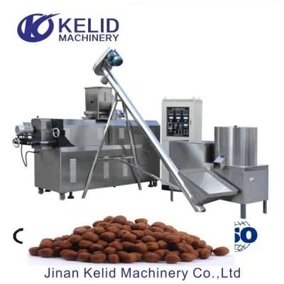 Kibble Dog Cat Granulator Extruder Animal Pet Food Production Line