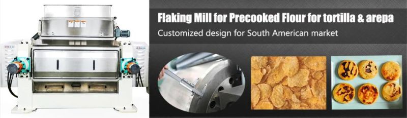 Precooked Corn Flour Mill Flaking Roller Mill for South America