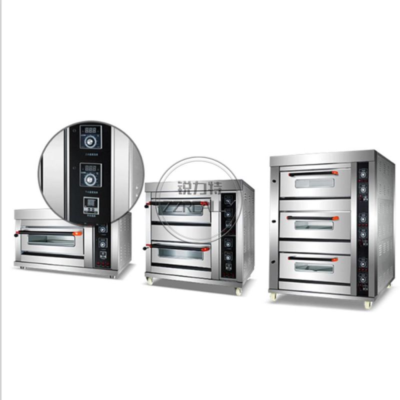 2 Decks 2 Trays Commercial Gas Baking Oven Cake Pizza Bread Oven Bakery Machines Baking Equipment