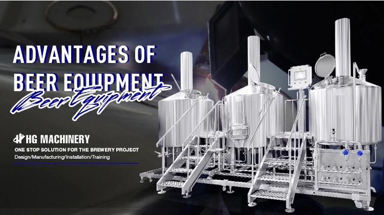 Factory Made Fire Heating Saccharification System 10bbl Beer Brewing Equipment Tank