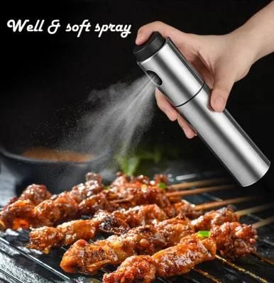 Stainless Steel 304 Portable Edible Oil Spray Vinegar Spray Soda Spray and Soy Sauce Spray ...