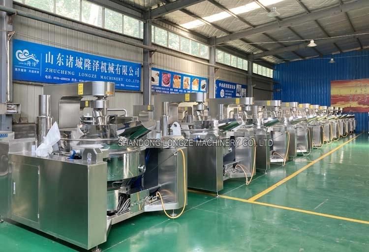 2021 Cheap Price Chili Sauce Electric Cooking Pot Agitator Black Pepper Paste Industrial Jacketed Kettle Jacketed Pot Kettle with Mixer Cooking Kettle for Sale