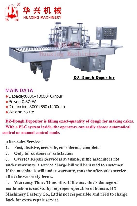 Dz-Dough Depositor (Depositing Machine For Custard Cake)