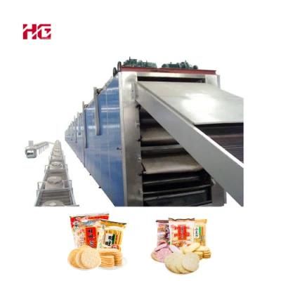 Hot Selling Fully Automatic Puffed Crispy Rice Cracker Biscuit Making Machine in Aisa for ...