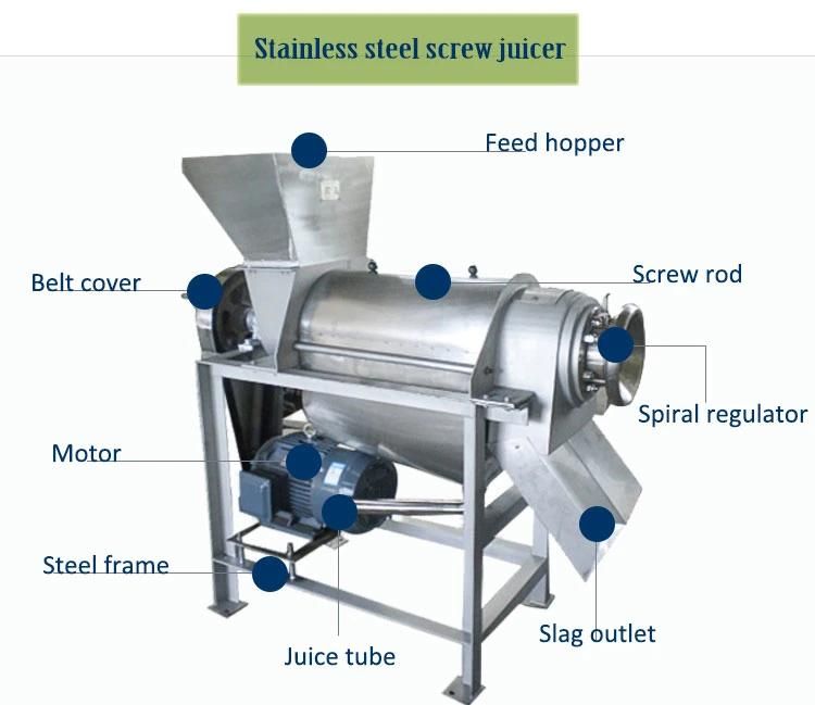 Industrial Pineapple Lichee Orange Juicing Making Machine, Vegetables Fruit Juice Extractor
