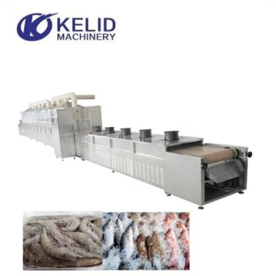 80kw Microwave Frozen Meat Shrimp Fish Thawing Machine