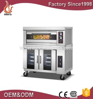 Guangzhou Commercial Single Deck Electric Bakery Oven with Bread Proofing Machine