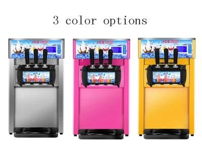 18L Commercial 3 Nozzles Soft Serve Ice Cream Machine for Sale Making Machines Price