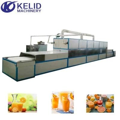 Tunnel - Belt Orange Juice Vegetable Drinks Wine Microwave Sterilization Machine