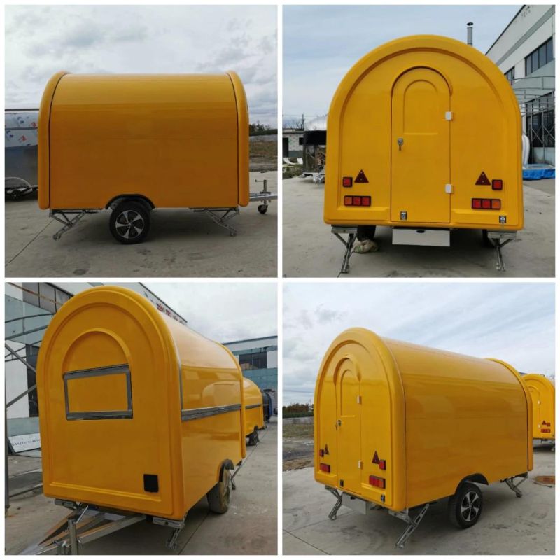 Cheap New Remorque Food Truck, Fried Ice Cream Cart Thailand Fry Ice Cream Machine